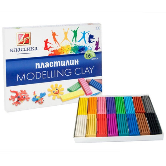 20С 1329-08 Пластилин "Классика" 16 цв. в коррексе /14