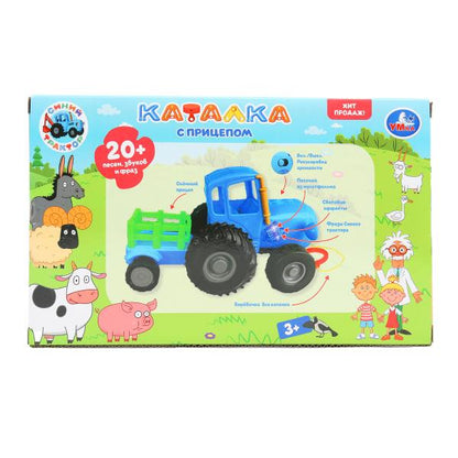 Catalka 20+ песен,стихов,звуков.пластик.свет СИНИЙ ТРАКТОР в кор. Умка в кор.36шт