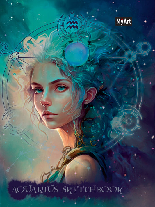 MyArt. СКЕТЧБУК "ЗНАКИ ЗОДИАКА" ВОДОЛЕЙ