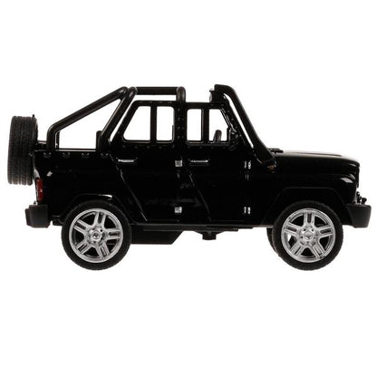 Машина металл УАЗ HUNTER длина 11,5 см, двери, багажник, инерц, черный, кор. Технопарк в кор.2*36шт