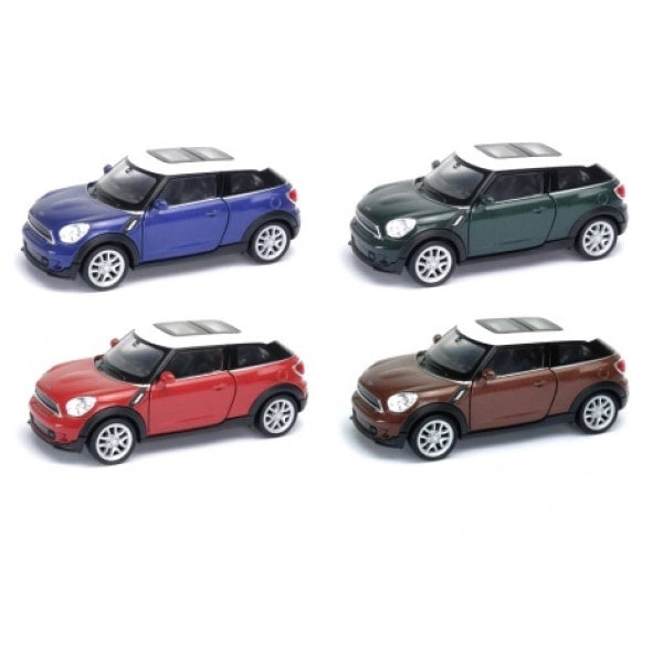 Машина металл 4.75" mini cooper s paceman инерц. открыв. двери в дисплее уп-12шт в кор.2*6уп