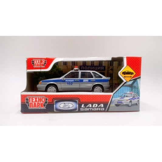 Машина пластик LADA LADA-2114 "samara"без дв, 11 cm, пол сереьристый,кор. Технопарк в кор.2*36шт