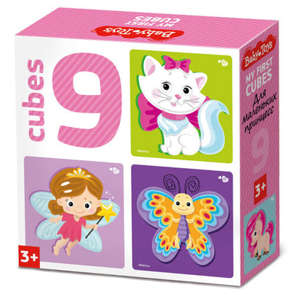 Кубики "Для маленьких принцесс" (без обклейки) 9 шт Baby Toys
