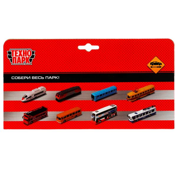 1428860-R3336503 Модель металл АВТОБУС 18 см, инерция. кор. Технопарк в кор.2*96шт