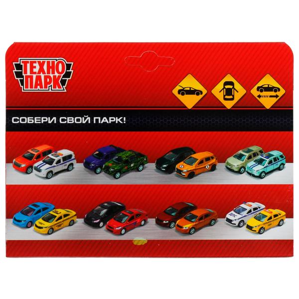 Машина металл HUMMER H2 PICKUP СПОРТ 12 см, двер, багаж, инер, красный, кор. Технопарк в кор.2*36шт