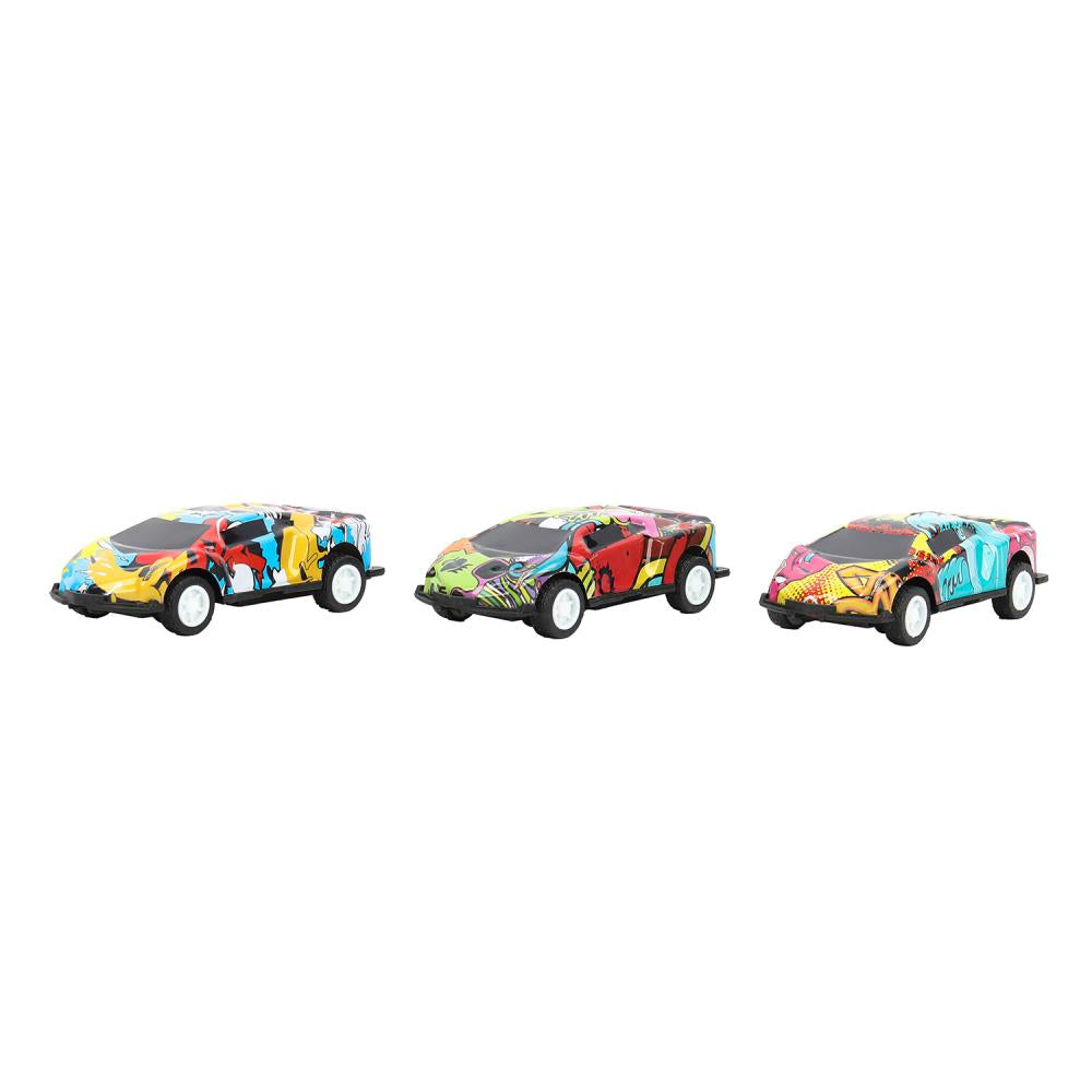 Machine en métal Hot Wheels Hot Wheels pour 7 cm, 3 pièces, dans un assortiment, couleur. Parc technologique en cor.2*120
