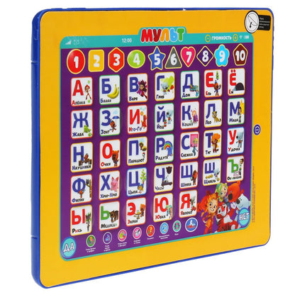 HX82015-R16 Сенсорный планшет МУЛЬТ азбука и счет,150+песен, стихов, звуков, 50+вопросов/игр. Умка в