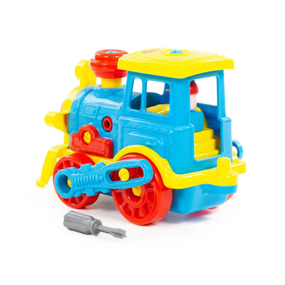 Полесье. Конструктор-транспорт "Паровоз" арт.71255 (48 элементов) (в сеточке) /9