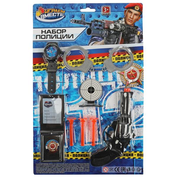 Pistolet de police avec pistolet, blister 24,4*37,9*5cm, IJG ВМЕСТЕ в кор.2*144шт