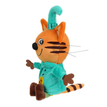 Игрушка мягкая Три Кота три кота Компот 16см, с глазами, озвучка. "МУЛЬТИ-ПУЛЬТИ" в кор.24шт