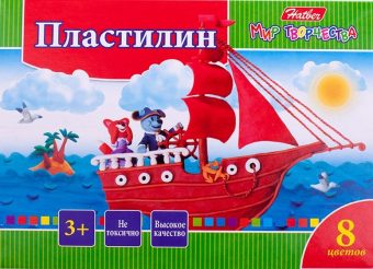 Пластилин 8цв 160г со стеком Ушастики,KPn_08880