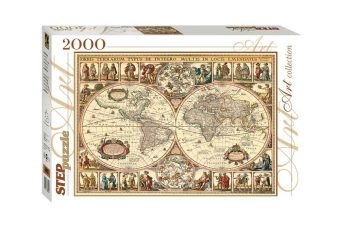 Степ. Пазл 2000 арт.84003 "Историческая карта мира"