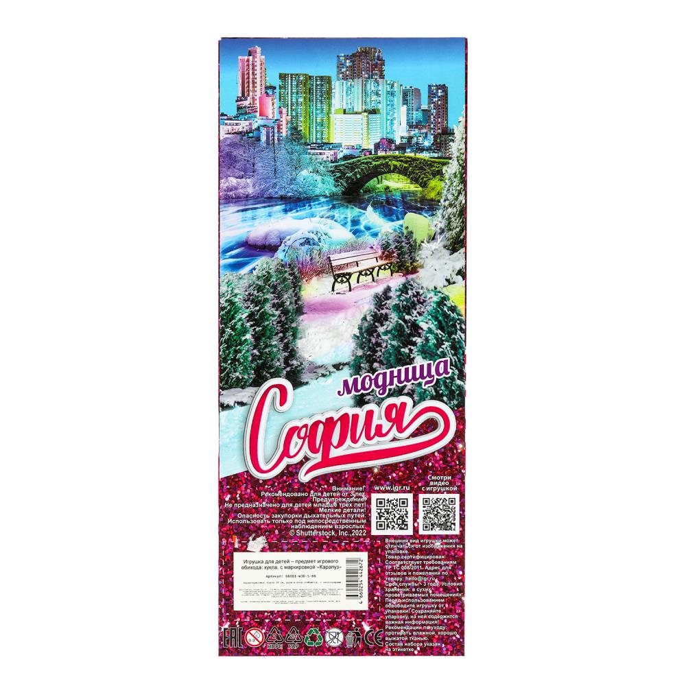 Кукла 29см София, руки и ноги сгиб., акс, кор КАРАПУЗ в кор.24шт