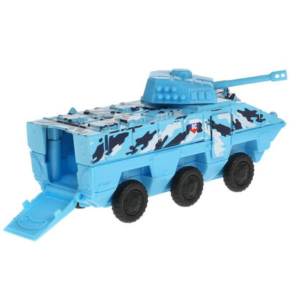 Машина металл БРОНЕВИК ВОЕННЫЙ, 15 см, двери, багаж., подв.дет, инерц., кор Технопарк в кор.2*24шт