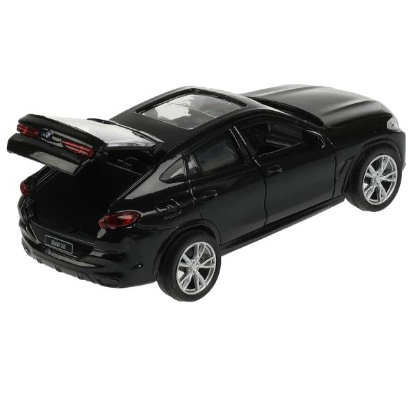 X6-12-BK342357 Машина металл BMW X6 длина 12 см, двери, багажник, инер, черный, кор. Технопарк в кор.2*