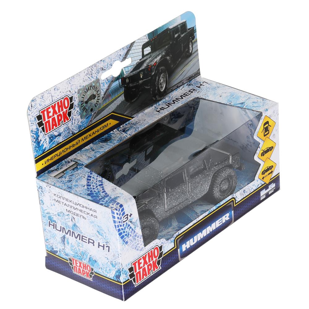 SB-18-09-H1-N(SNOW)-WB312421 Машина металл HUMMER h1 ПИКАП в снегу, 12 см, дв., баг., инерц., кор. Т