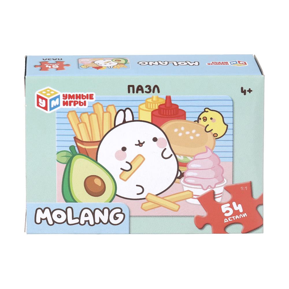 Molang. Пазлы классические в коробке. Пазл 54 детали. 90х65х25 мм. Умные игры в уп.32шт в кор.8уп