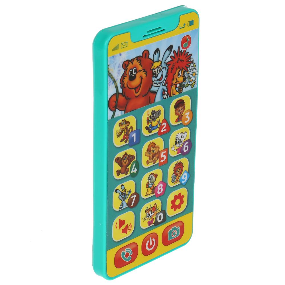 Телефон Шаинский музыка 100 песен, загадок и звуков, реалистичные звуки телефона Умка в кор.120шт