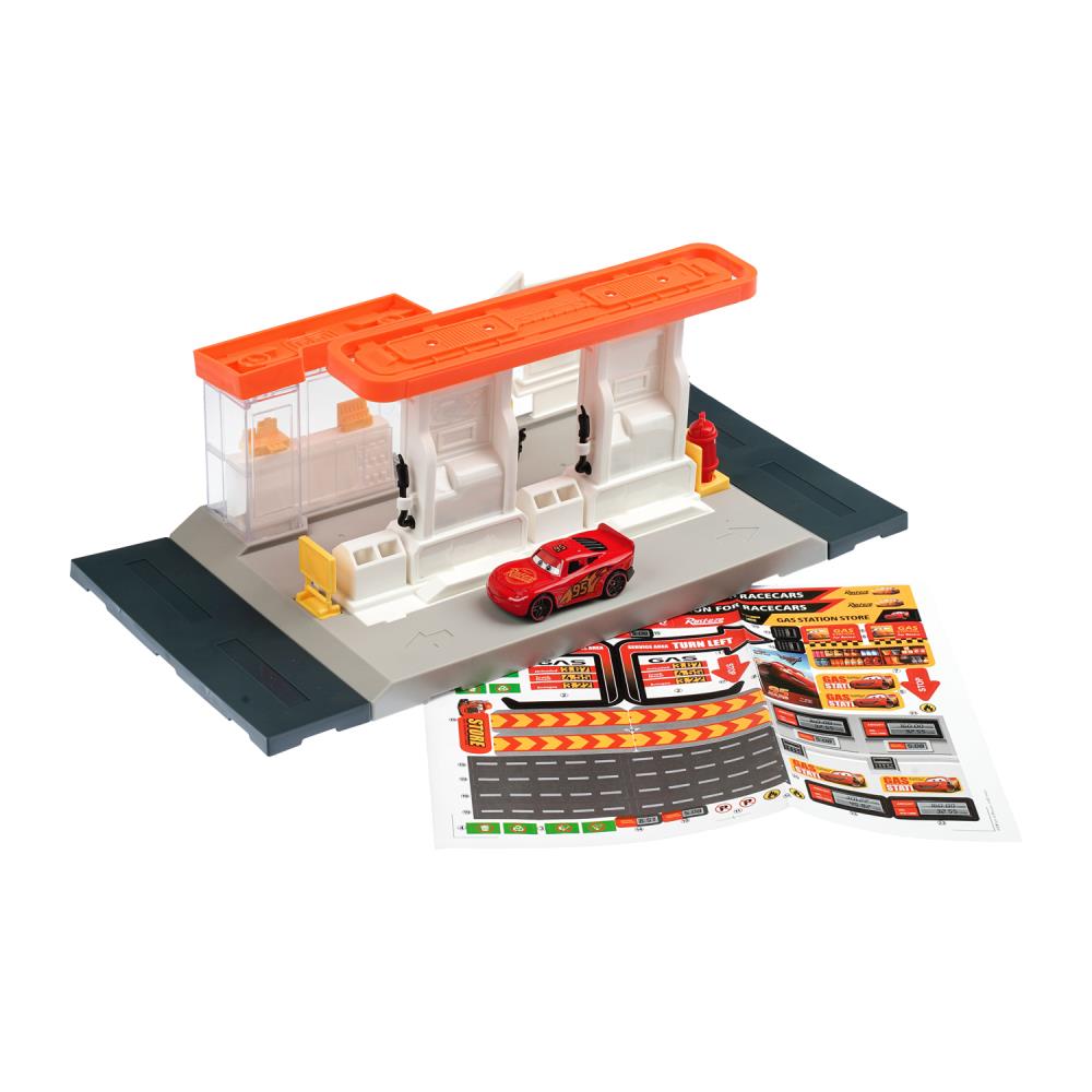 Игрушка пластик парковка +1 машинка, заправка тачки,кор. - в кор.2*24шт