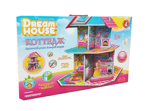 Домик кукольный быстрой сборки. Dream House. "Коттедж"