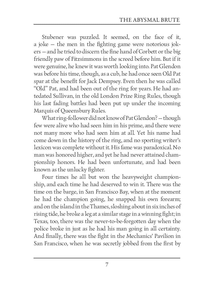 The Abysmal Brute = Лютый зверь: на англ.яз