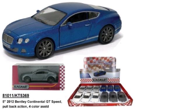 Machine en métal. инерц. bentley continental gt speed dans l'écran Kinsmart up-12шт dans cor.2*6уп