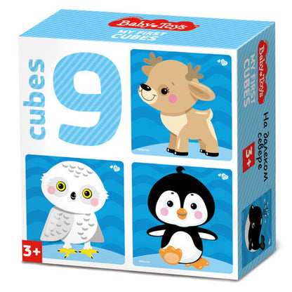 Кубики "На краю земли" (без обклейки) 9 шт Детские игрушки