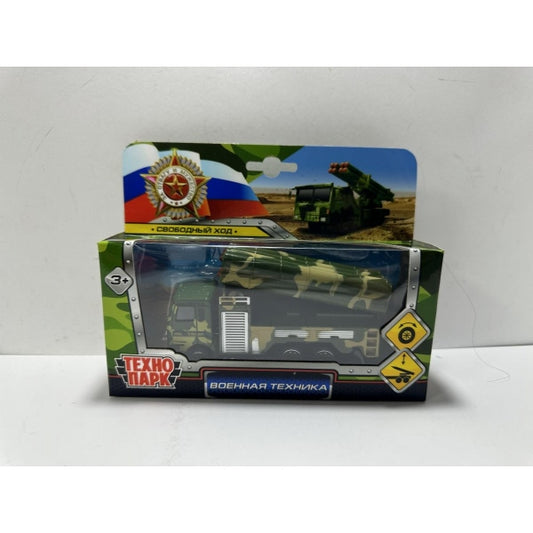 Машина металл ВОЕННАЯ ТЕХНИКА 11,5 см, подвижные детали, кор. Технопарк в кор.2*144шт