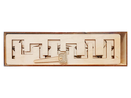 Игра развивающая деревянная "Магические линейки" (трафареты)