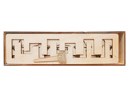 Игра развивающая деревянная "Магические линейки" (трафареты)