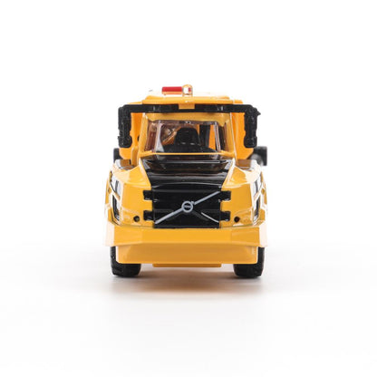 Machine en métal de couleur noire VOLVO КАРЬЕРНЫЙ САМОСВАЛ 16 см, двер, подв дет, кор. Parc technologique dans le cor.2*36шт