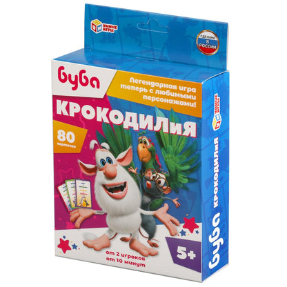Крокодилия.Буба. Cartes entières (80 cartes, 55x85 mm). Couleur: 138x170x40mm Jeux complets dans une taille de 50 pièces