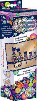 Набор для изготовления картины "Семья котов" (антистресс)