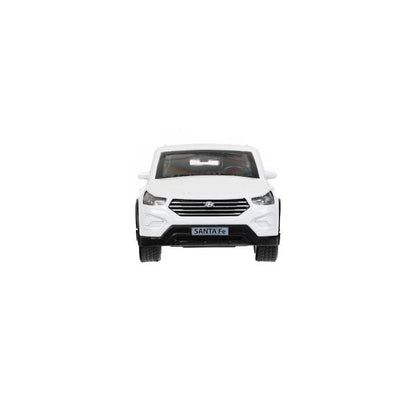 Machine en métal HYUNDAI SANTAFE 12 cm, double, bagage, acier, blanc, cor. Parc technologique dans le cor.2*36шт
