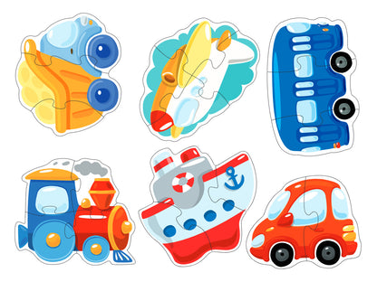Jouets pour bébé, 6 pièces, "Тransport" (мягкие)