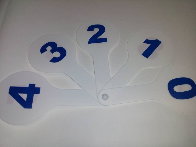 Касса-веер цифры от 0 до 9, ПЛАСТИЛИН КОЛЛ 670446