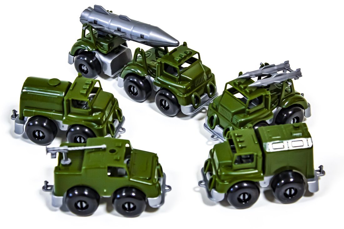 KNOPA. Набор машинок "Вжух на войнушке" 10 см арт.86263 /4 (Пластмастер)
