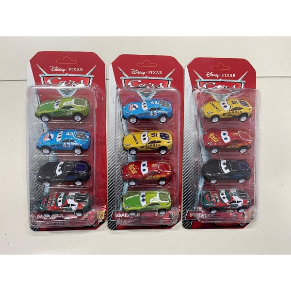 Machine à taches en métal de 7,5 cm, 4 pièces, dans un assortiment, sous blister - dans la cor.2*120