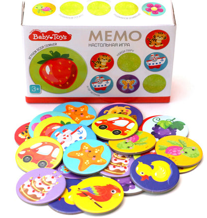 ИГРА НАСТОЛЬНАЯ МЕМО ВABY TOYS в кор.10шт