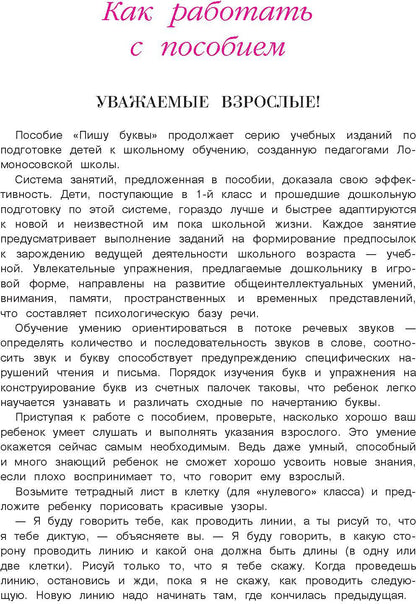 Пишу буквы: для детей 5-6 лет