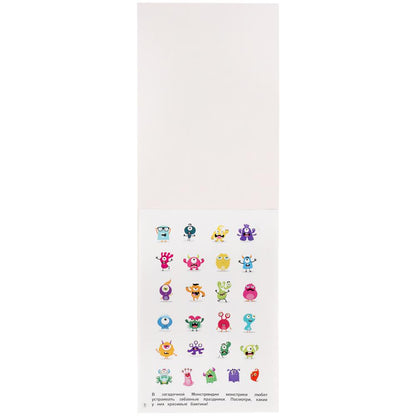 J'ai 100 pièces de monstres. 145х210мм. 4 étoiles. наклеек. Умка в кор.50шт