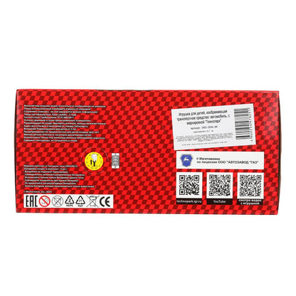 ГАЗ 2401 свет-звук 19,7 см, дв, кепка, баг, ин, белый Технопарк в кор.2*24шт