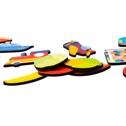 Лото "Тактильное" Baby Toys (36 деревянных фишек)
