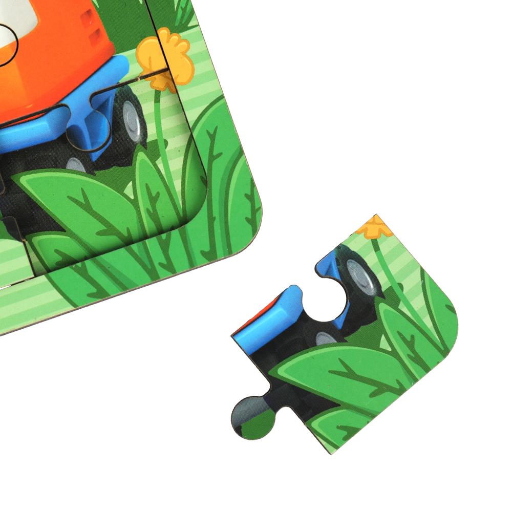 Игрушка деревянная пазл 28*19.5 см. Грузовичок Лева терм. пакет Буратино в кор.28шт