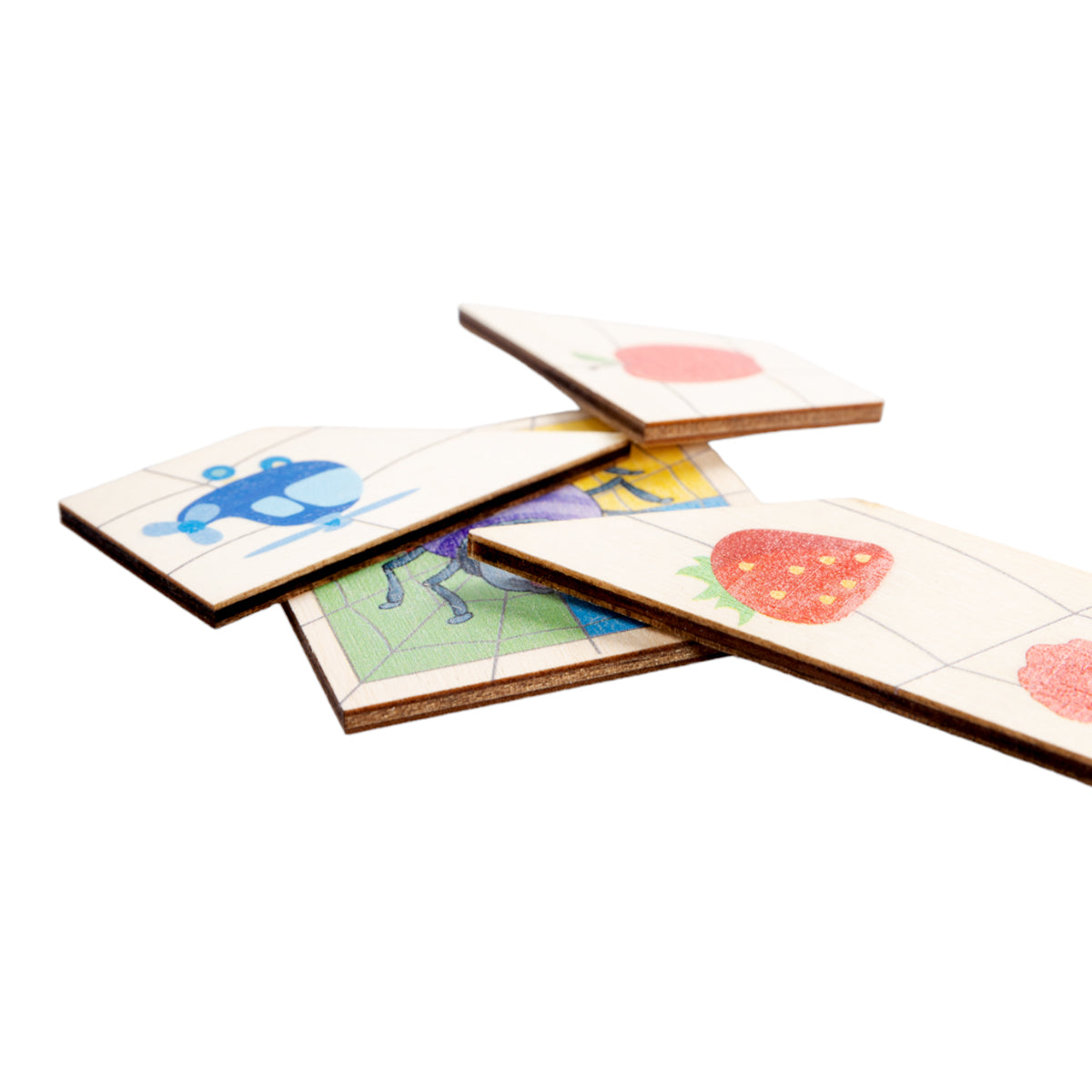 Пазлы из дерева "Паучок" Цвета