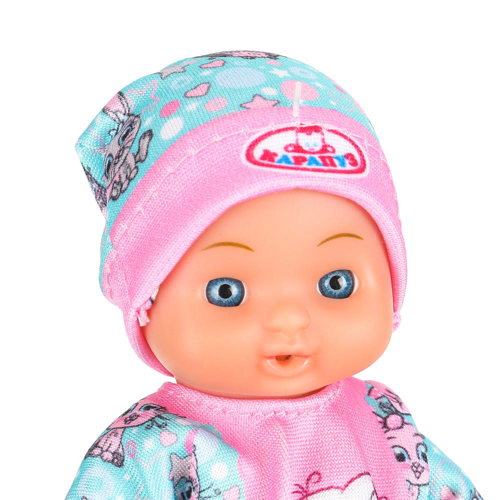 Пупс неозвуч 15см, пьет, пишет, 2акс КАРАПУЗ в кор.84шт