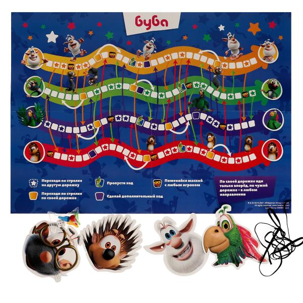 Буба. Настольная игра с масками. 217х330х27 мм. Умные игры в кор.20шт