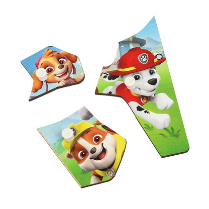 Игрушка деревянная рамка-вкладыш с ручками Щенячий Патруль 17*17 см, термопак Буратино в кор.20шт