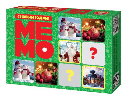 Игра настольная МЕМО "С Новым годом!" (50 cartes)