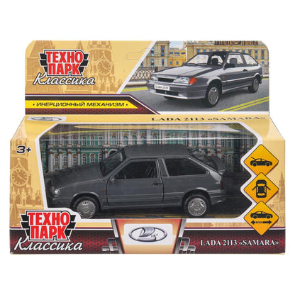 Machine en métal vaz-2113 12 cm, double, sac, argent, verre, cor. Parc technologique dans le cor.2*36шт